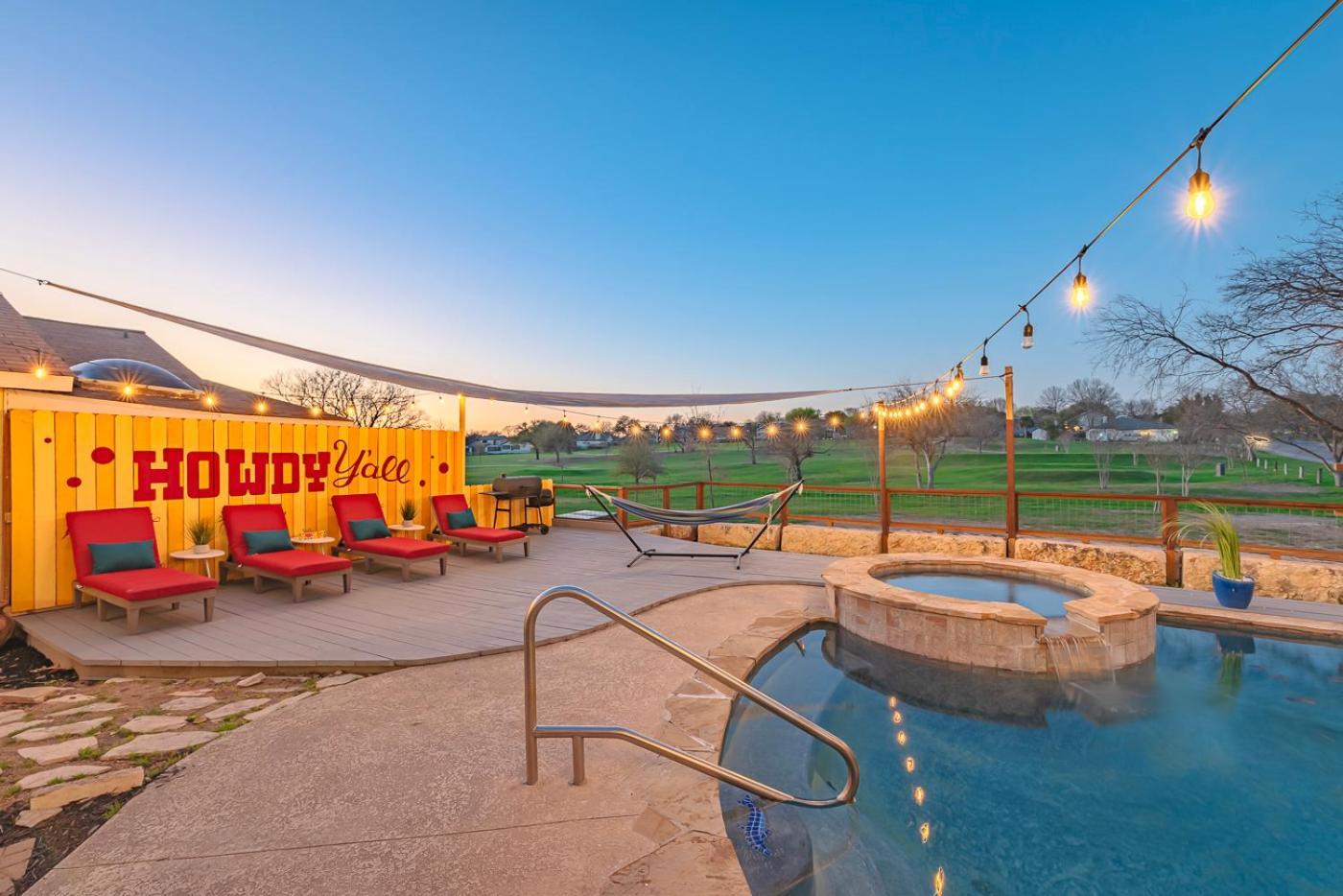 Stunning Pool Overlooking Golf Course & Game Room San Antonio Luaran gambar